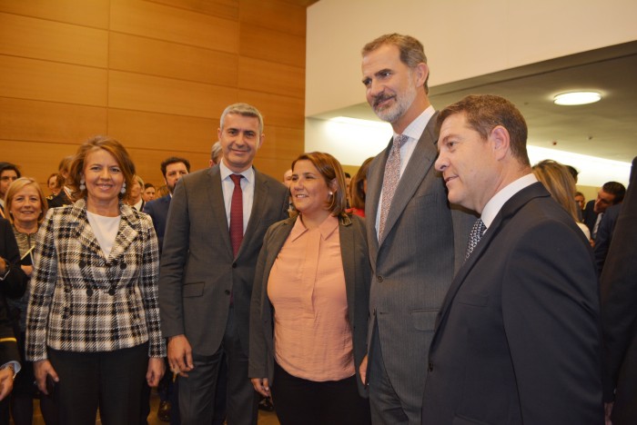 Imagen de Álvaro Gutiérrez con el Rey de España