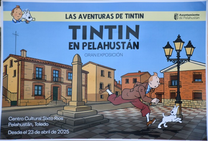 30042025 Cartel exposición Tintin en Pelahustán 1