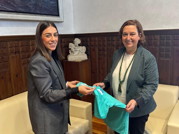 Cedillo recibe a Noelia Gutiérrez