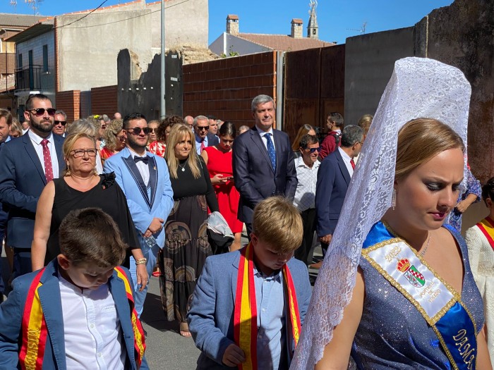 Álvaro Gutiérrez y María José Ballesteros en la procesión