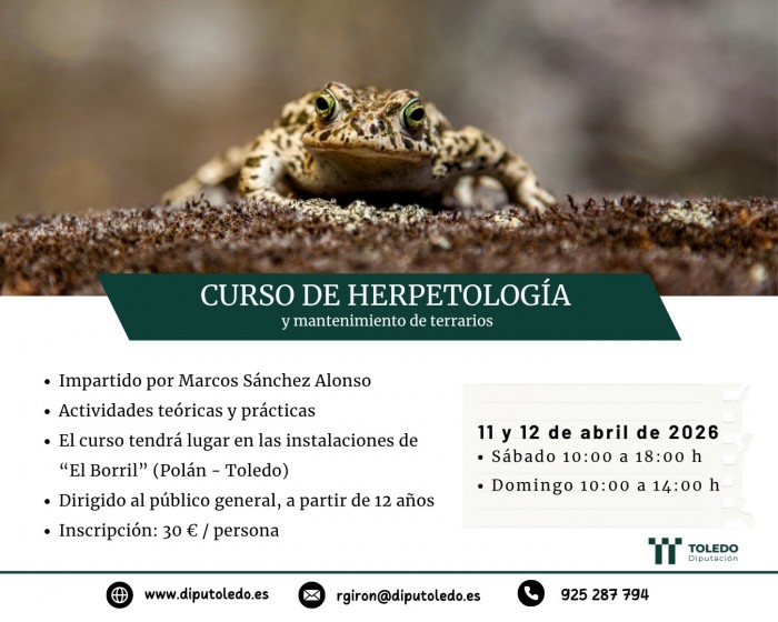 Imagen de Cartel Curso de Herpetología