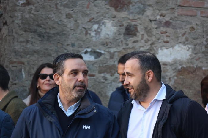 Imagen de  Joaquín Romera y Rubén Zapardiel en el castillo de Oropesa