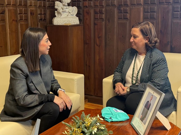 Cedillo recibe a Noelia Gutiérrez