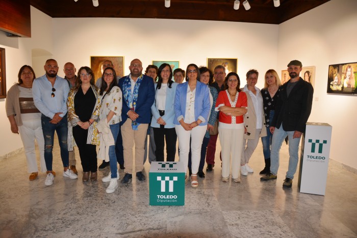 Imagen de Los diputados con los artistas de Mancharte 22