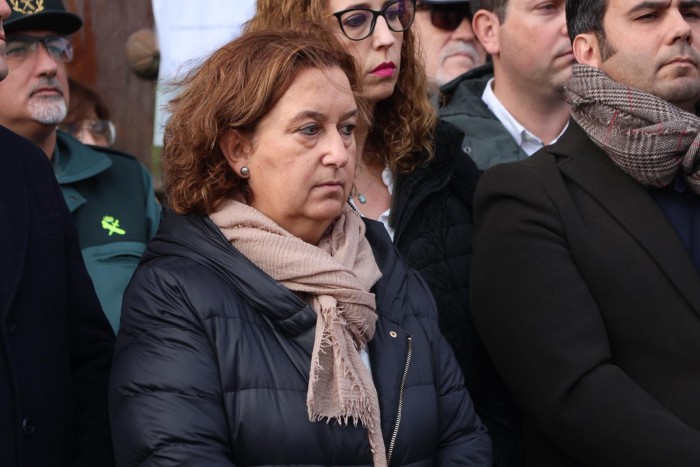 Cedillo en el minuto de silencio de Torrijos