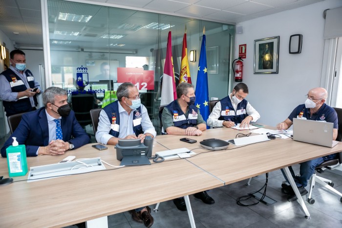 Imagen de Álvaro Gutiérrez en la reunión del Comité Asesor del Plan Específico ante Riesgos por Fenómenos