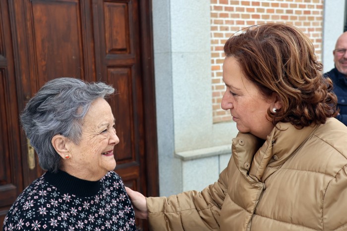 Imagen de La presidenta de la Diputación en Otero