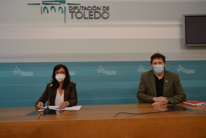 Ana Gómez y Andrés Martínez en la rueda de prensa