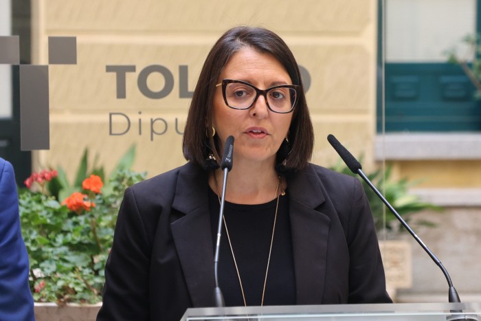 Imagen de Pilar Martín durante su intervención