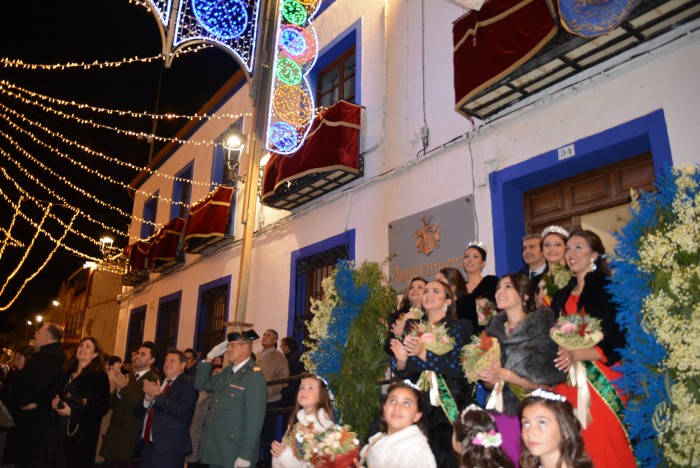 Imagen de Momento del encendido de luces en el Ayuntamiento