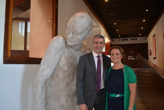Álvaro Gutiérrez y María Ángeles García en la exposición