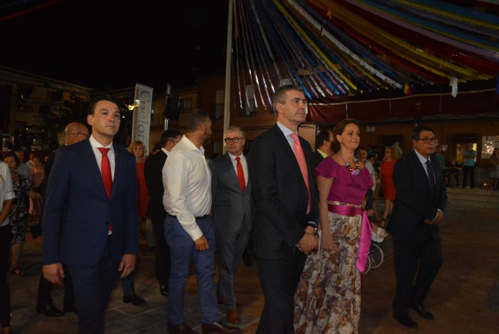 Imagen de Álvaro Gutiérrez en un momento de la concurrida procesión de la Virgen de Santa Bárbara,