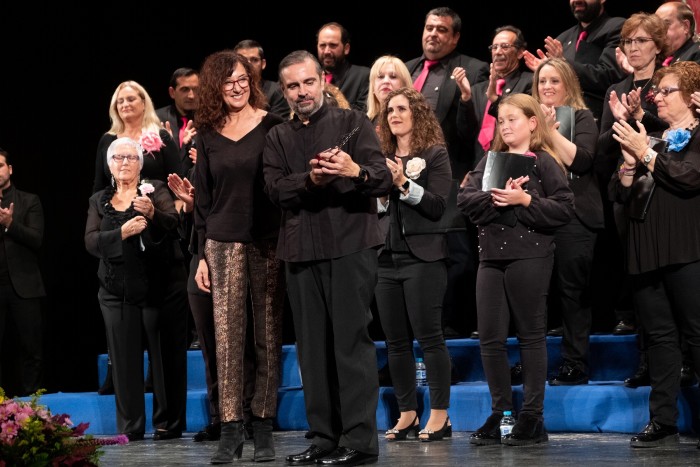 Ana Gómez en la entrega de premios