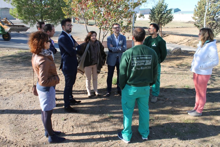 Fernando Muñoz y Luís Martín en el Taller de Empleo 