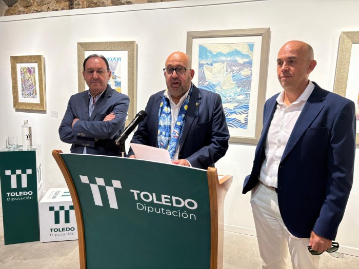 Arribas, Guerrero y Ortas en la inauguración