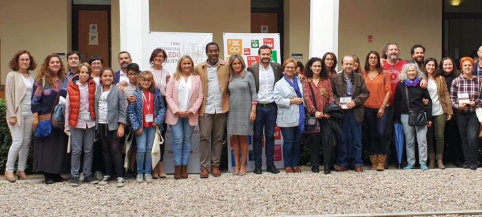 Imagen de Ana Gómez con los premiados