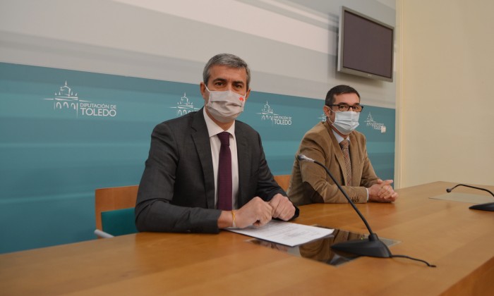 Álvaro Gutiérrez y Fernando Muñoz en la rueda de prensa
