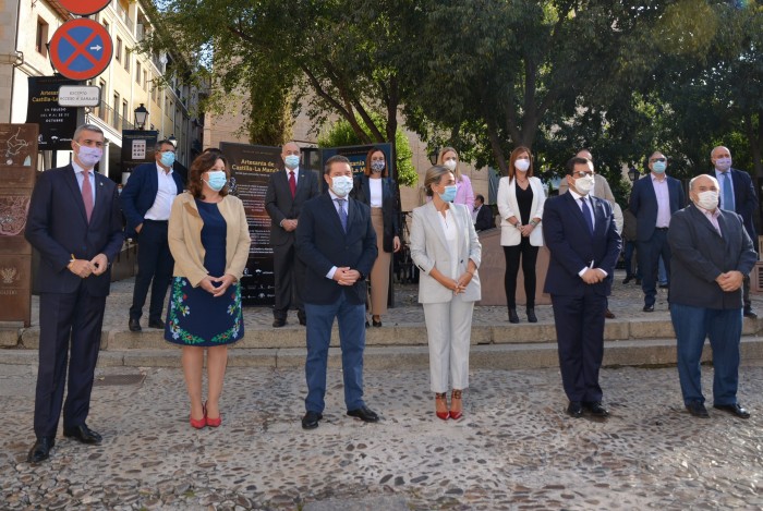 Álvaro Gutiérrez en la inauguración del Paseo de los artesanos de Toledo