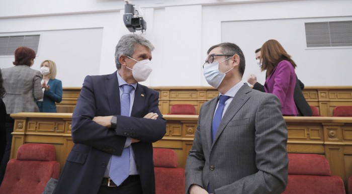 Imagen de Fernando Muñoz en el acto oficial del Día de la Constitución