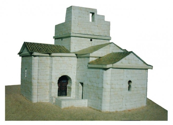 Ilustración tradicional del Sitio Histórico de Santa María de Melque