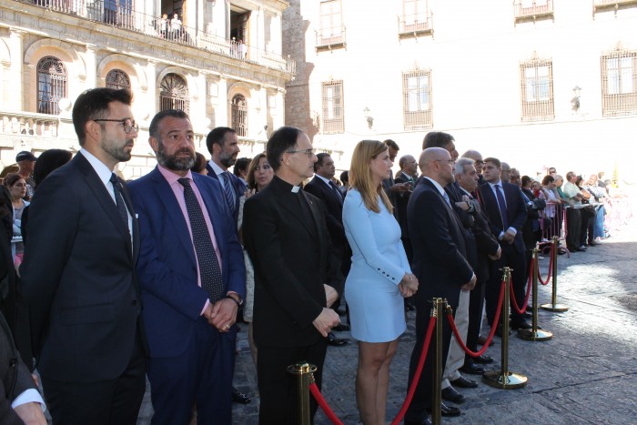 Rafael Martín en el acto de homenaje a la bandera