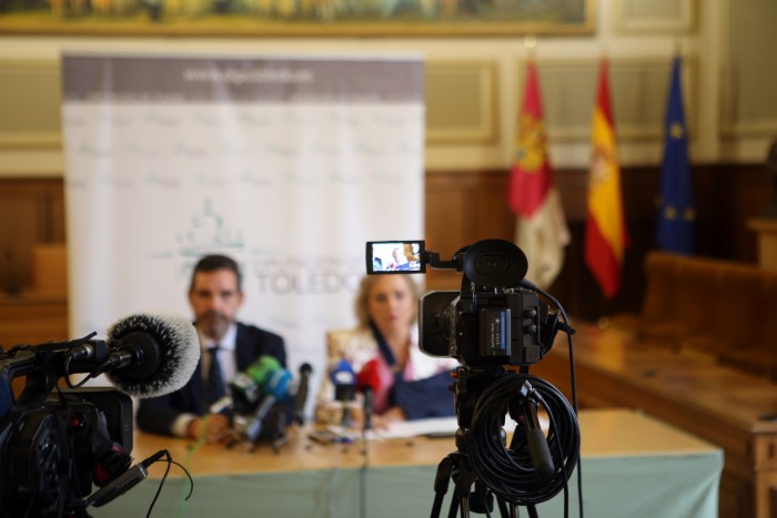 Imagen de Joaquín Romera y Soledad de Frutos en la rueda de prensa