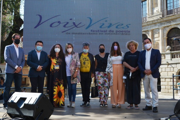 Cristina Cebas en la inauguración de Voix Vives