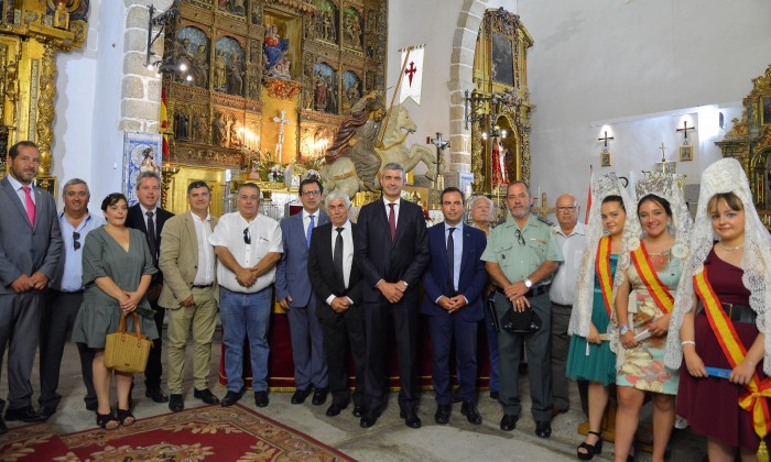 Imagen de Álvaro Gutiérrez en las fiestas patronales de Nombela