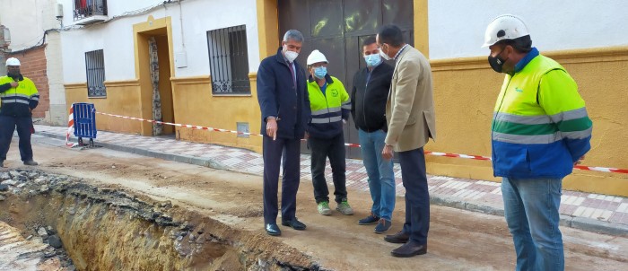 Imagen de Visita presidente Diputación a obras en Villacañas (Archivo)