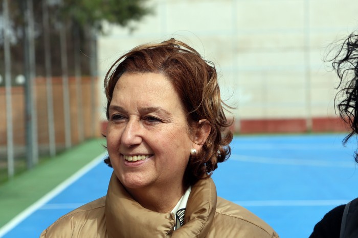 Imagen de La presidenta de la Diputación en Otero