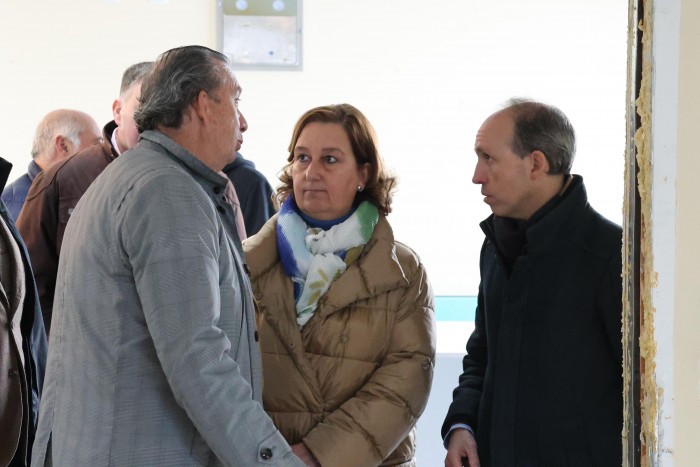 Imagen de Cedillo y Arias durante la visita