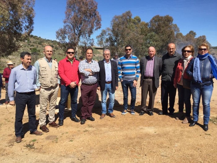 José Luis Fernández en el área recreativa de Santa Ana de Pusa, realizada por Diputación