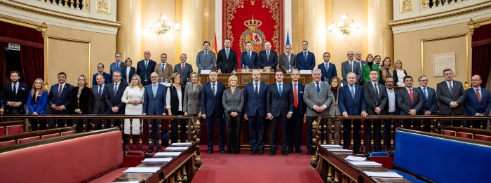 La presidenta de la Diputación en la foto de familia