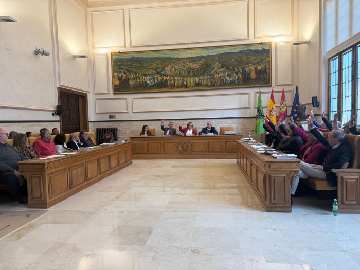 Imagen de Momento de la votación del presupuesto 2026 en el Pleno