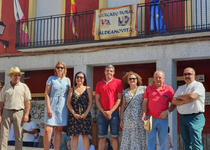 Imagen de Cristina Cebas en la inauguración del mercado rural