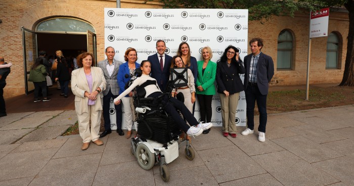 Imagen de Conchi Cedillo en la inauguración de la Fundación Gema Canales