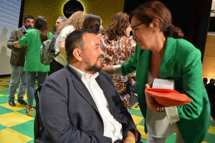 Ana Gómez con Juan Ramón Amores