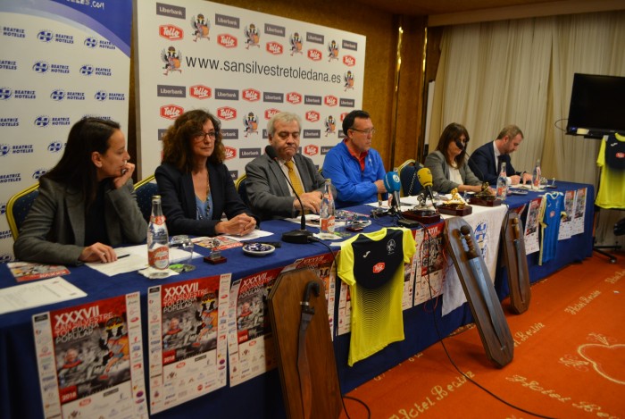 Imagen de Ana Gómez en la presentación de la San Silvestre