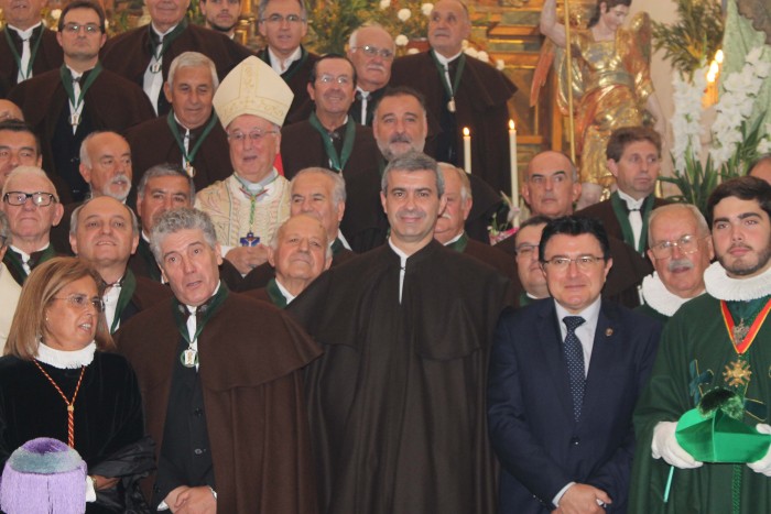 Imagen de Álvaro Gutiérrez en la misa de la festividad del patrón de la Cofradía del Gremio de Hortelanos