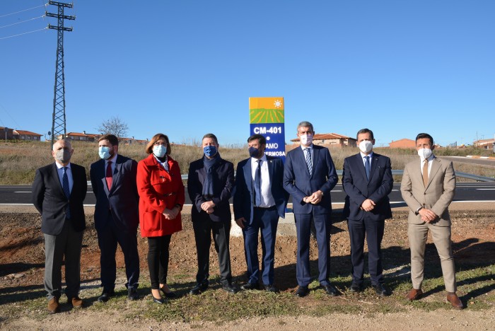 Imagen de Álvaro Gutiérrez en la inauguración de la carretera