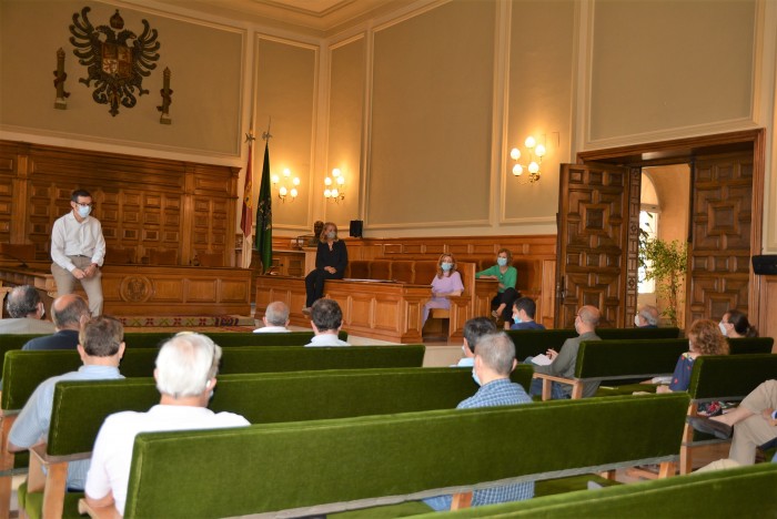 Fernando Muñoz en la reunión de coordinación con responsables de áreas de la Diputación