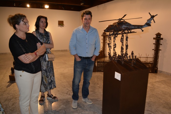 Cristina Cebas y Fernando Suárez en la exposición