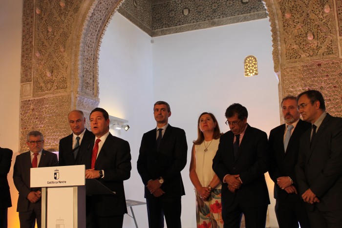 Imagen de Álvaro Gutiérrez en la inauguración de la rehabilitación del Museo Taller del Moro en Toledo