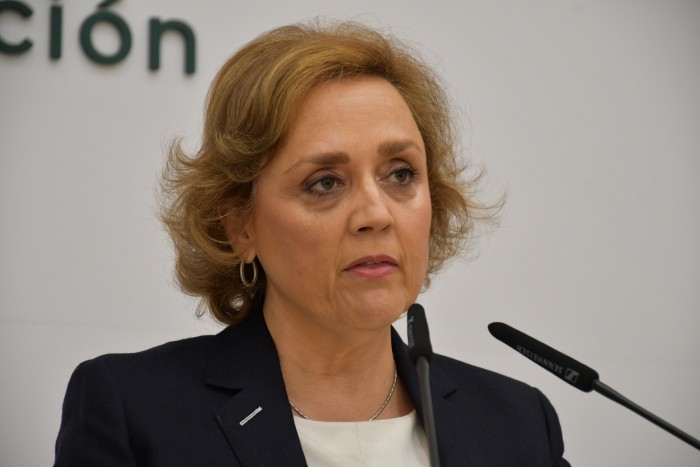 Imagen de Soledad De Frutos en la rueda de prensa