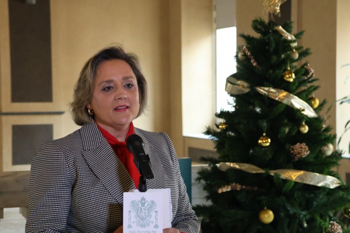 Soledad de Frutos en las declaraciones previas al pleno