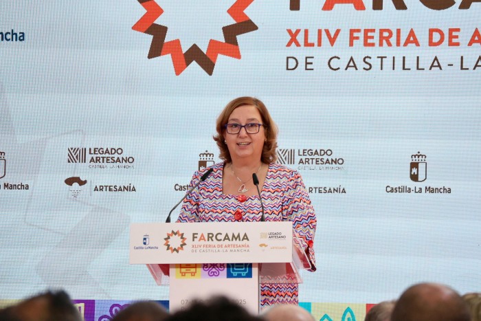 Concepción Cedillo en la inauguración de Farcama