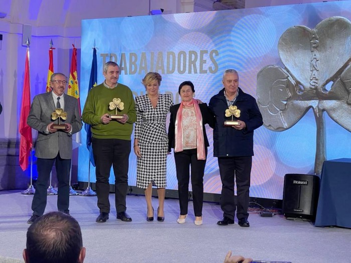 María José Gallego en la entrega de premios