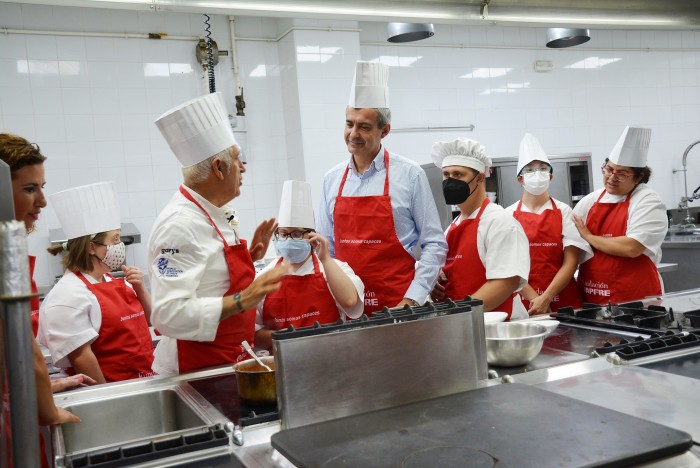 Imagen de Un momento del taller gastronómico