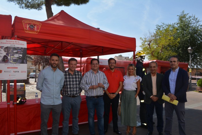 Imagen de Tomás Villarrubia en Sonseca en la presentación de la Semana de la Prevención de Incendios 2018