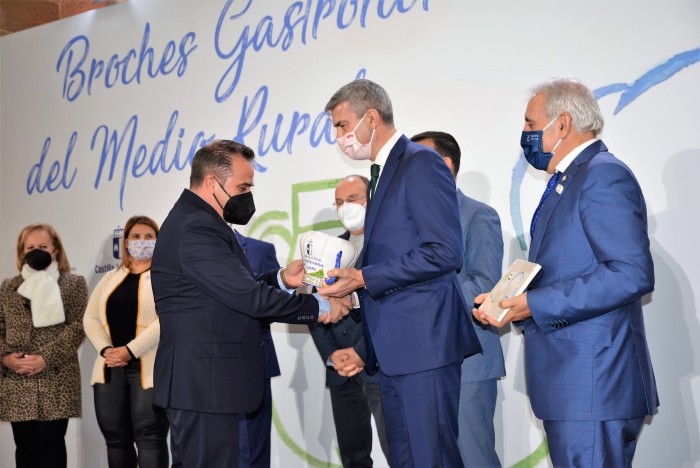 Imagen de Álvaro Gutiérrez en un momento de la entrega de premios